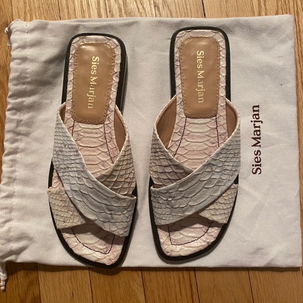Sies Marjan Python Sandals - image 1